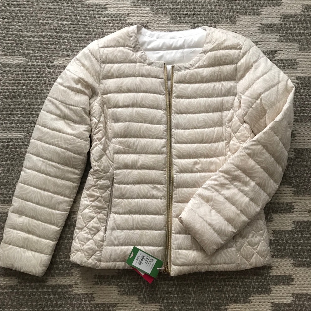 Lilly Pulitzer reversible puffer Jacket NWT
